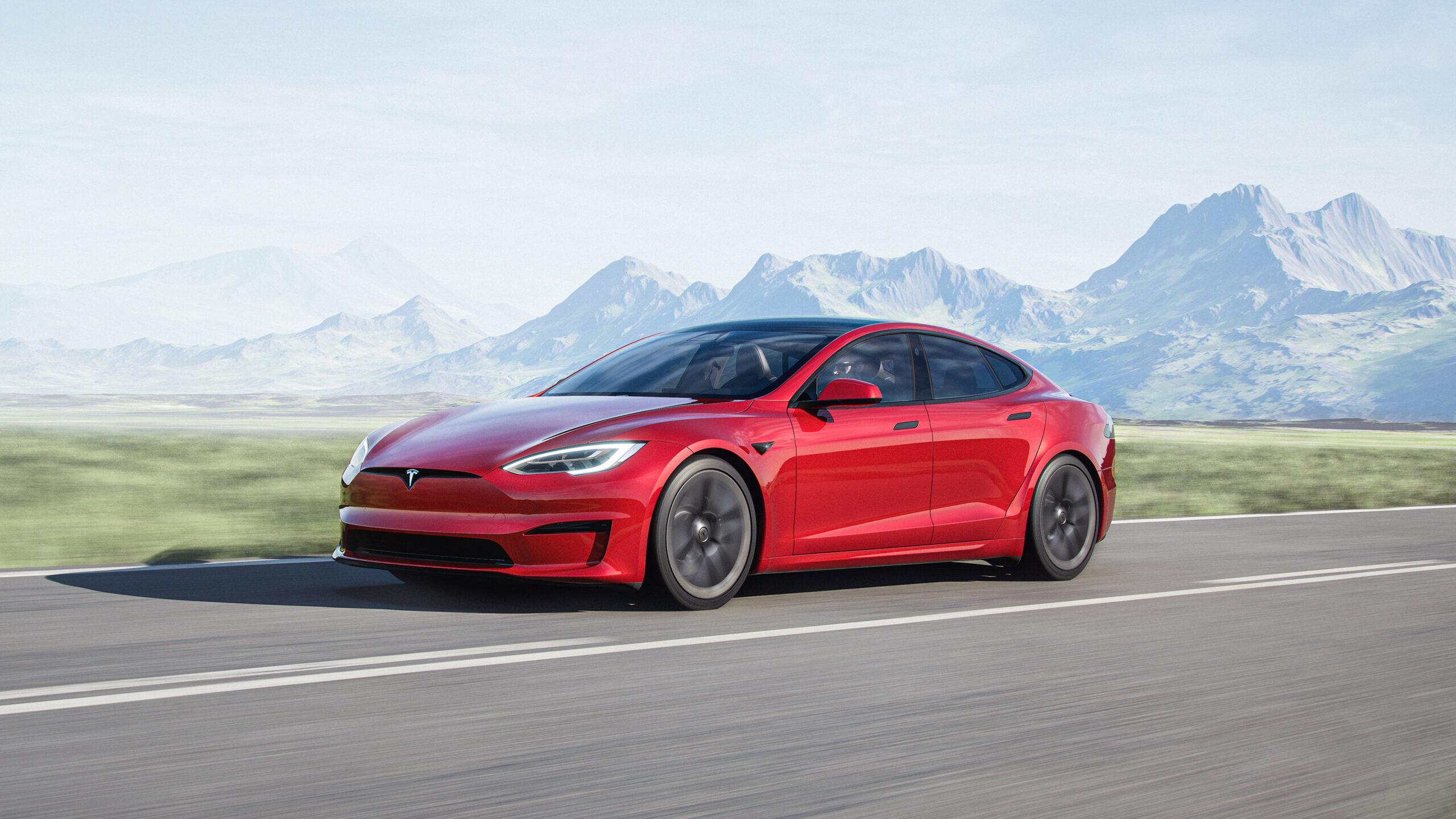 2560x1440 Tesla Model S Plaid Wallpaper