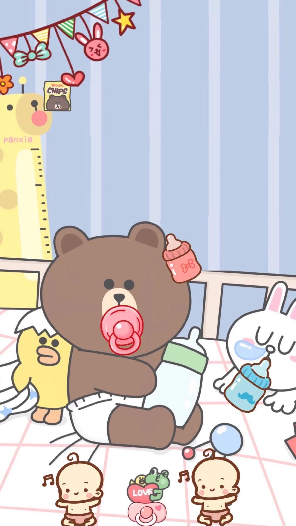 1200x2132 16++ iPhone Wallpaper Line Friends