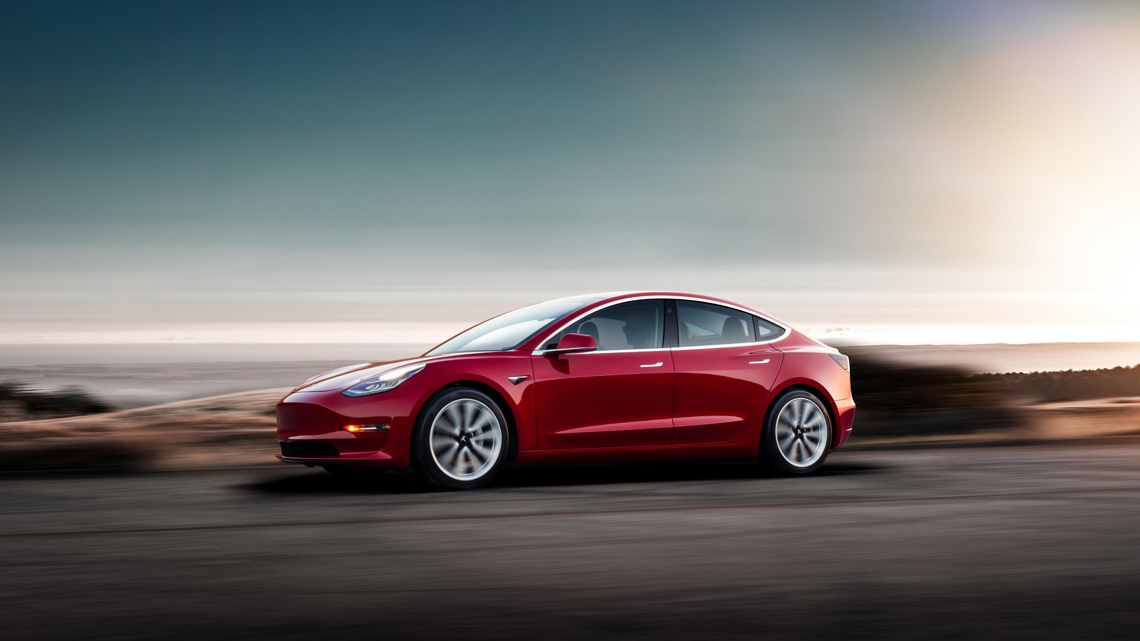 3840x2160 Wallpaper 4k 2018 Tesla Model 3 Wallpaper