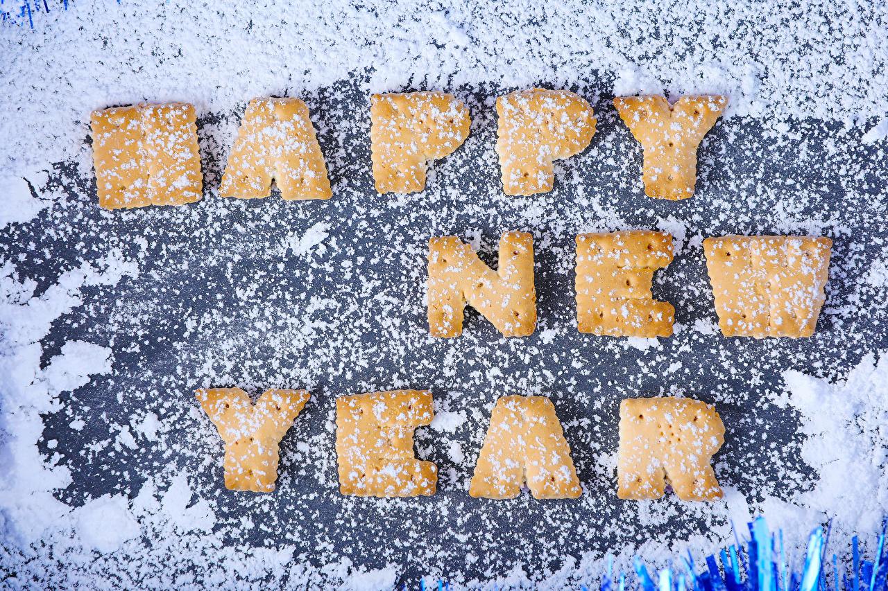1280x853 Desktop Wallpaper New year English Powdered sugar Word