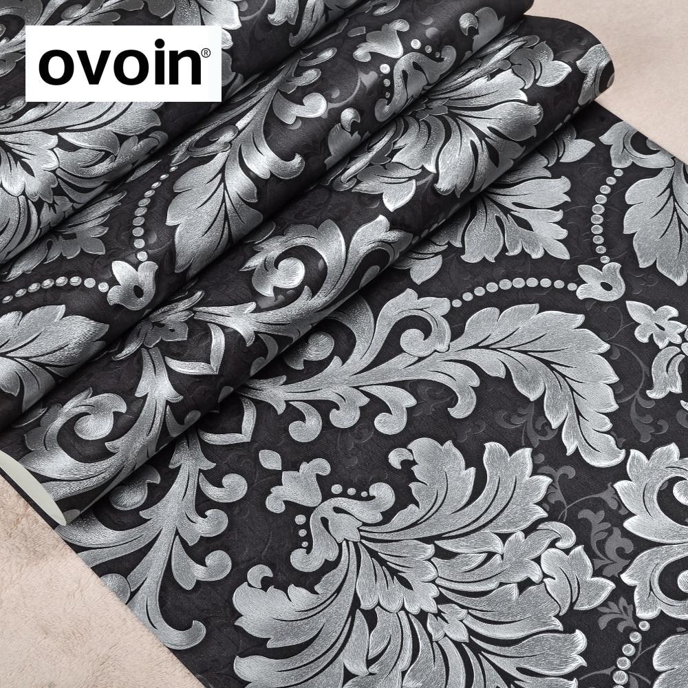 1000x1000 Luxury Modern Metallic 3D Damask Vinyl Wallpaper Wall Paper Bedroom Living Room Wallpaper Roll Silver Grey, Black, Red, Brown history & Review. AliExpress Seller Official Store