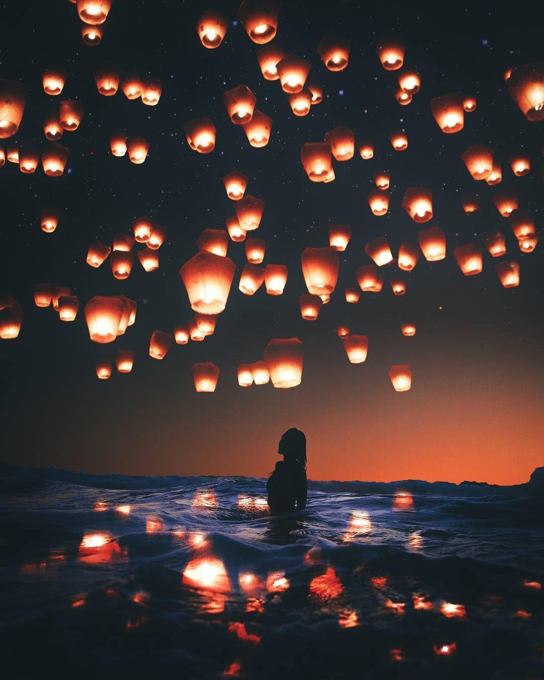 1080x1350 Lights in the Nights ideas. sky lanterns, floating lanterns, lanterns