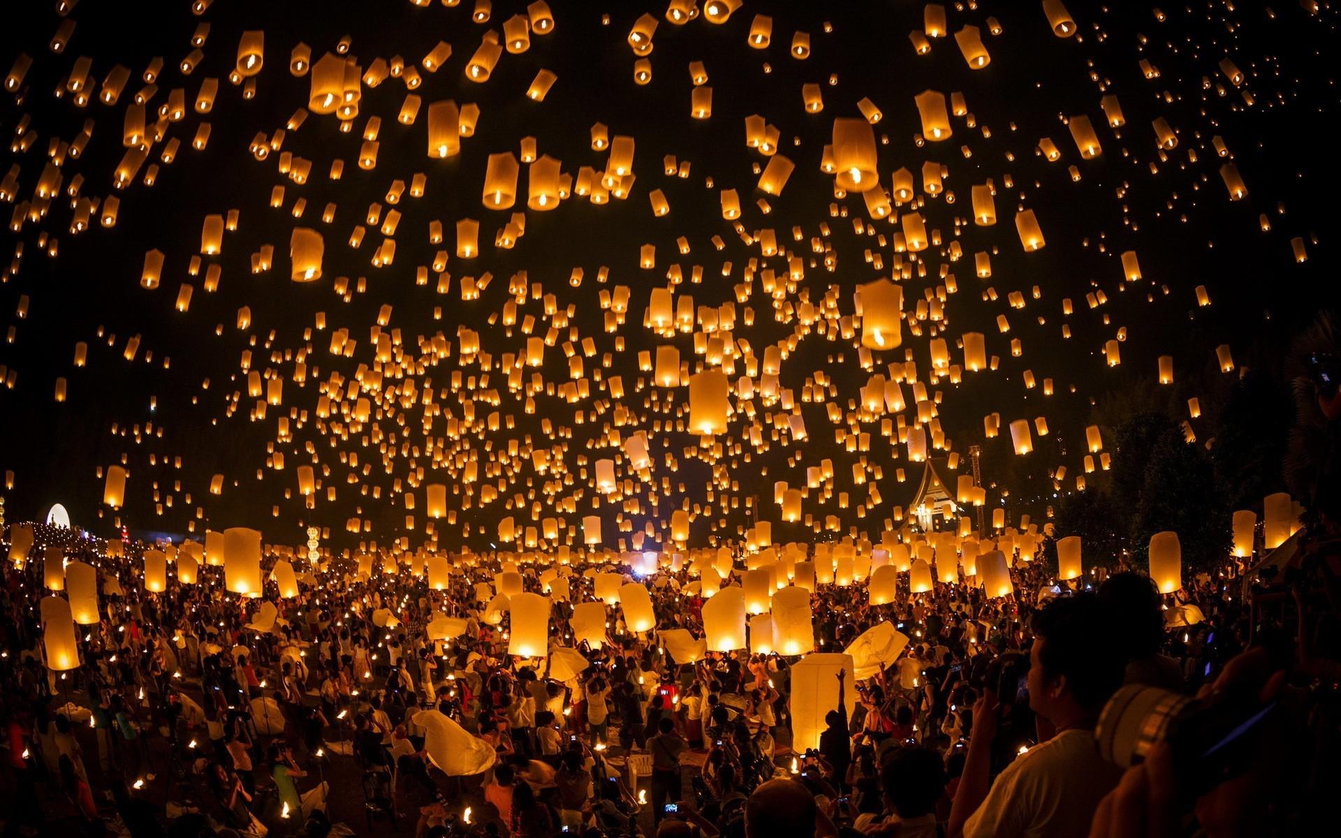 1920x1200 Tangled Floating Lanterns Desktop