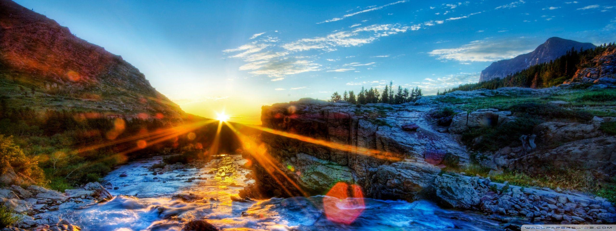 2560x960 Photography Sunrise Dual Monitor wallpaper Desktop, Phone, Tablet