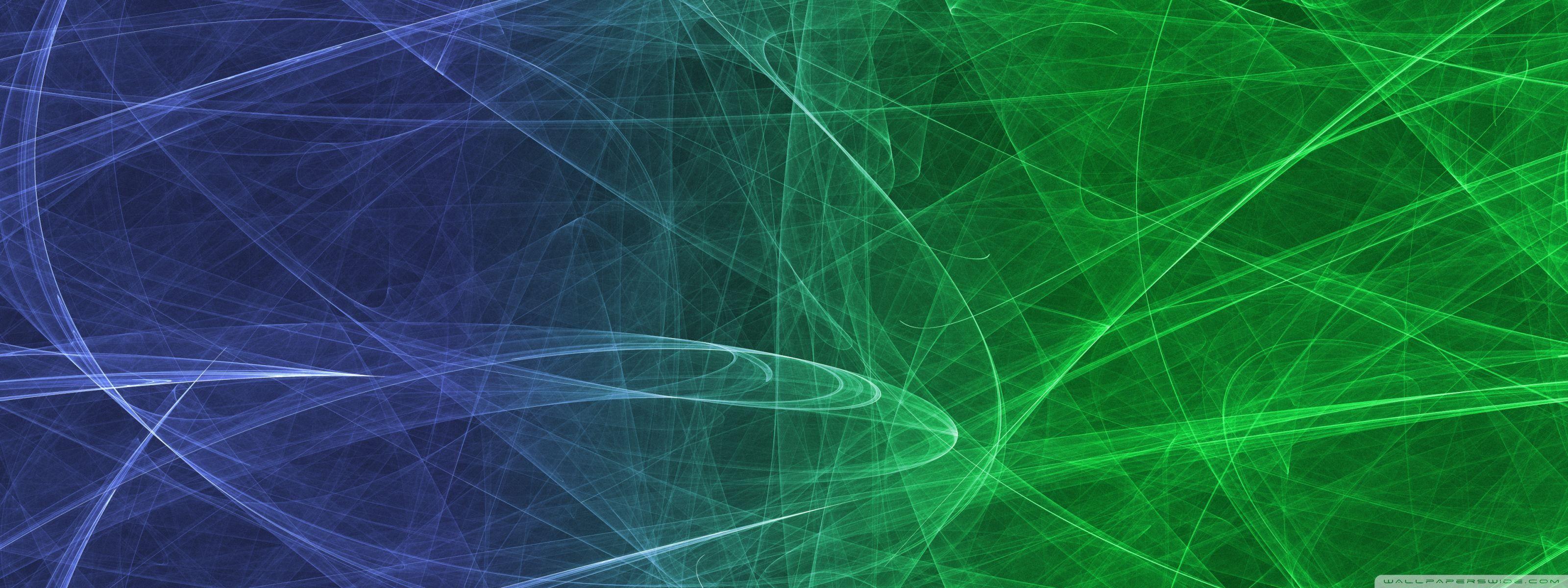 3200x1200 Blue Green Neon Lines Wallpaper 15 X 1200