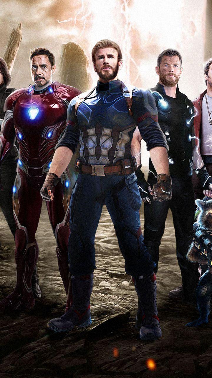 720x1280 Team of superheroes, movie, Avengers: infinity war, 720x1280