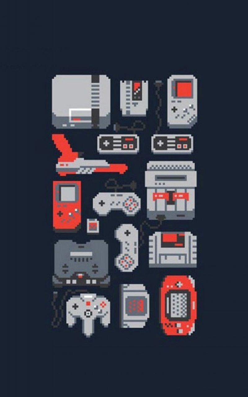 800x1280 Retro Video Game Wallpaper, HD Retro Video Game Background on WallpaperBat