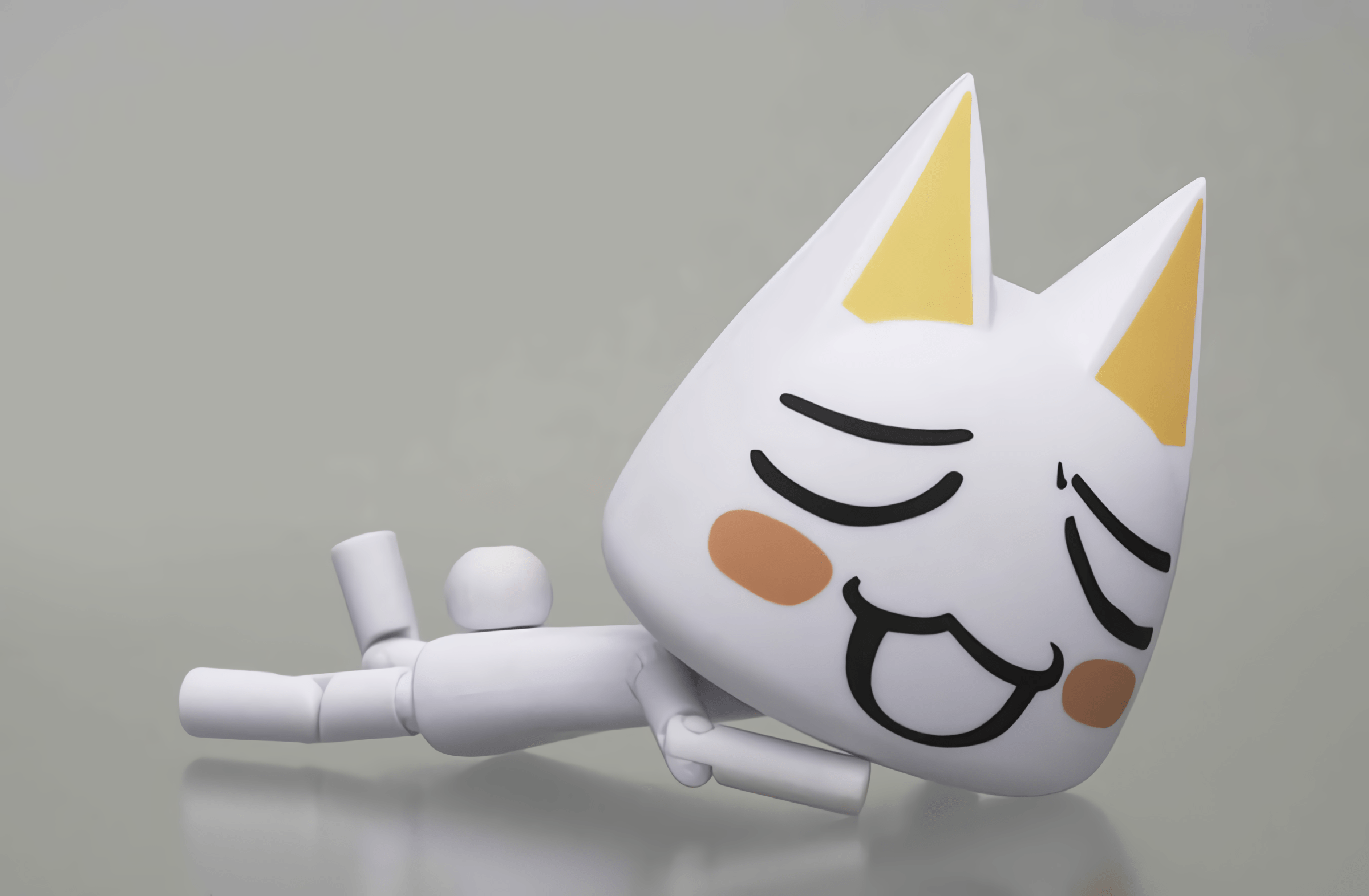 2400x1572 Wallpaper of the sony cat aka Toro Inoue from Dokodemo Issyo