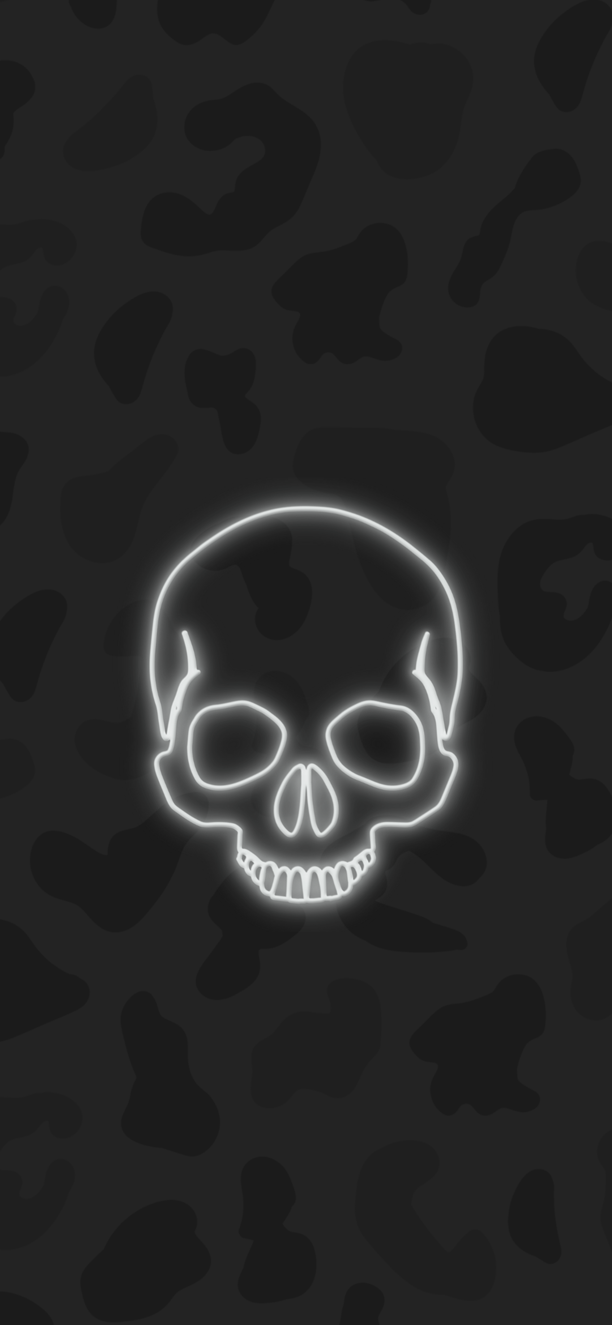 1242x2688 Neon White Wallpaper