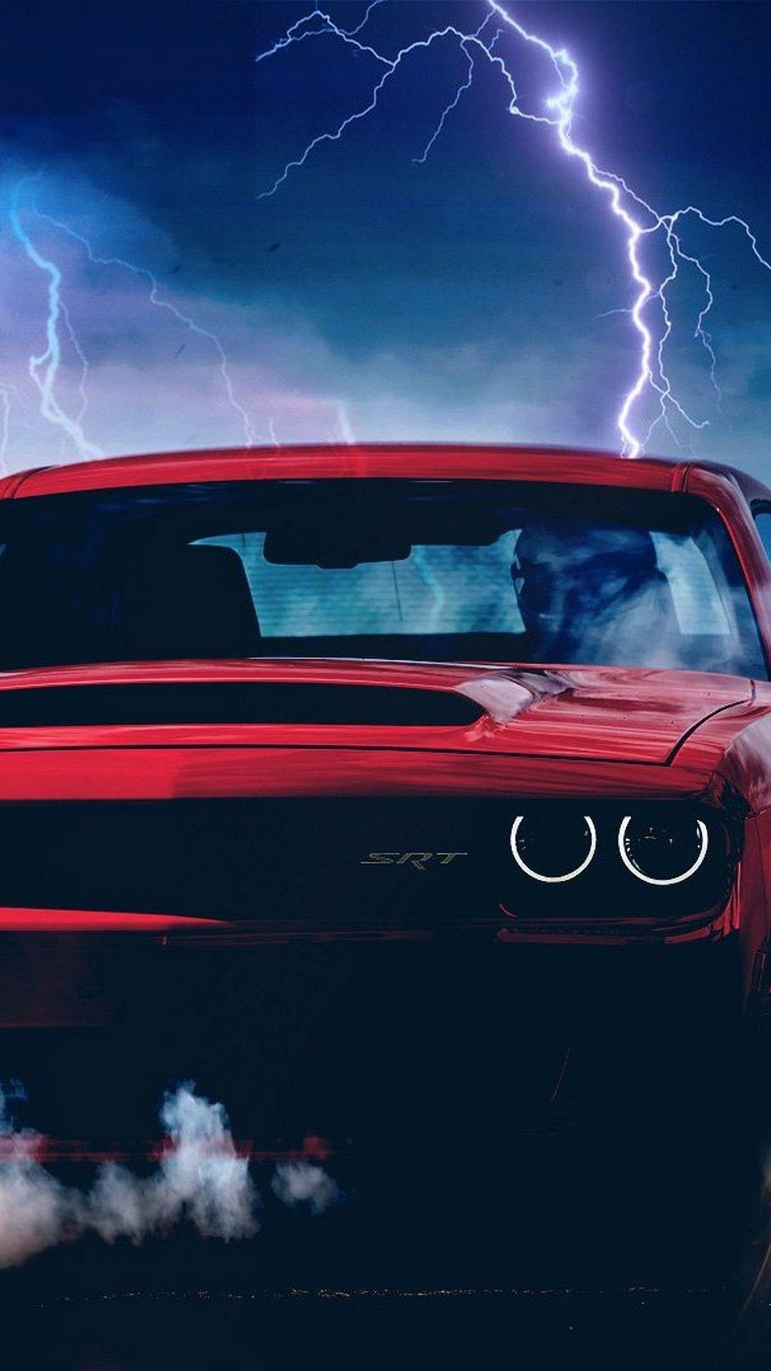 1080x1920 Red Dodge Demon Wallpaper