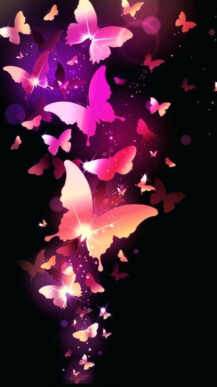 736x1309 Wallpaper Butterfly Design Flying Butt Vector Wallpaper High