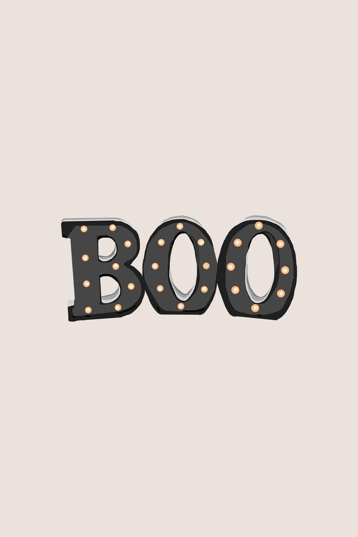 736x1104 Boo Sign. Cute fall wallpaper, Digital sticker, iPhone wallpaper fall
