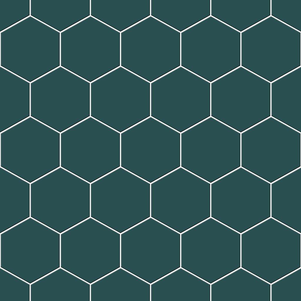 1024x1024 Vinyl Floor Tile Sticker Peacock Green