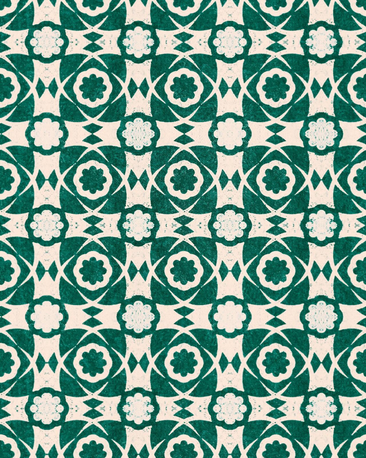 1280x1600 AEGEAN TILES Ultramarine Green Wallpaper Collection
