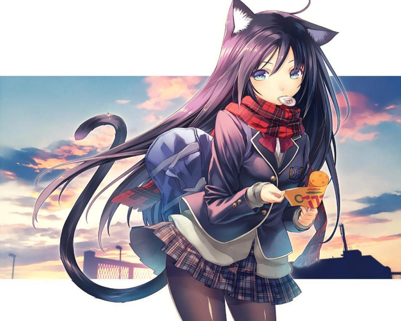 1280x1024 Free download Cute neko girl 127912 High Quality and Resolution Wallpaper on [1280x1024] for your Desktop, Mobile & Tablet. Explore Kawaii Neko Wallpaper. Maneki Neko Wallpaper, Anime Neko Wallpaper, Neko Para Wallpaper