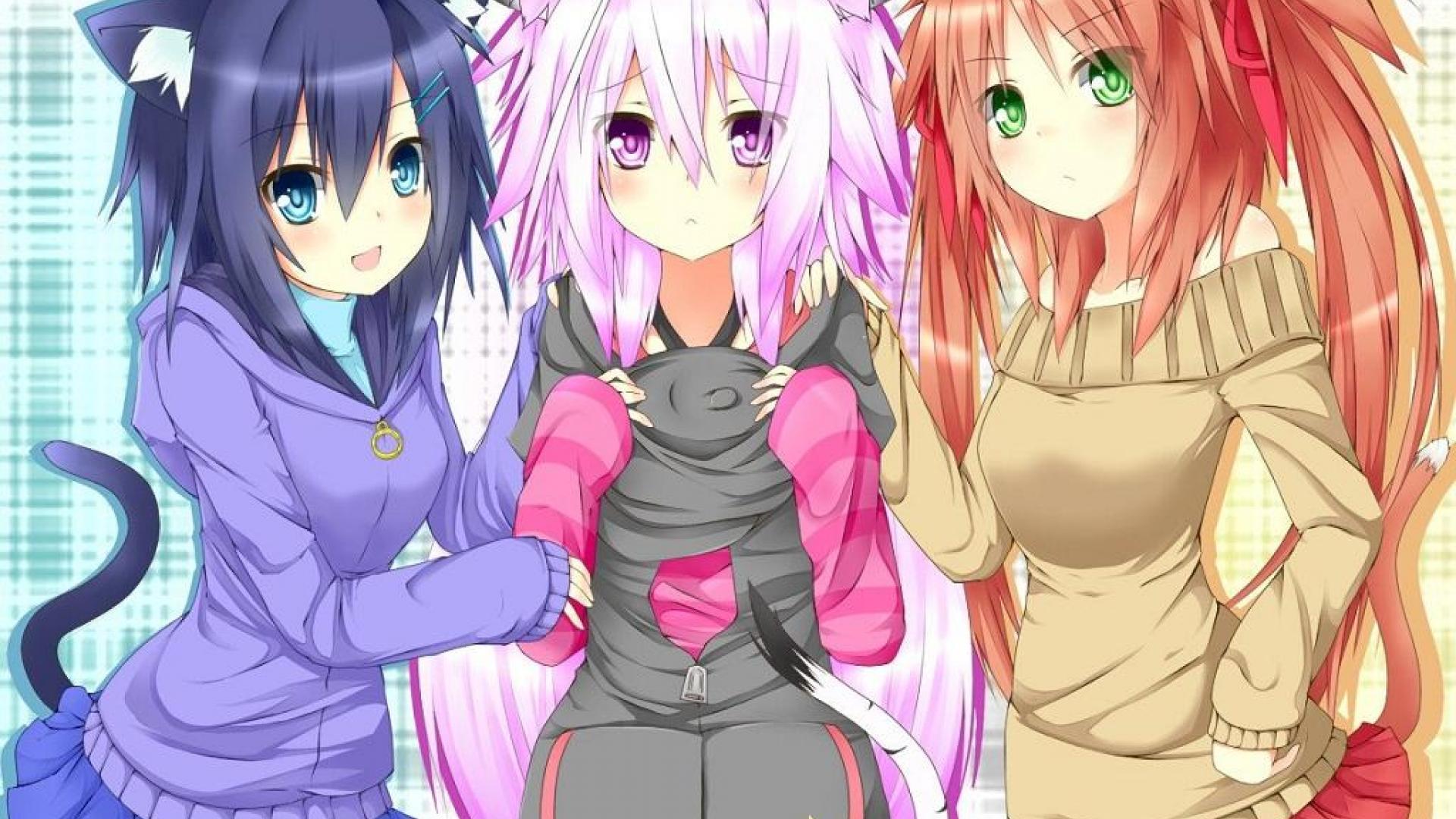 1920x1080 Anime Neko Wallpaper