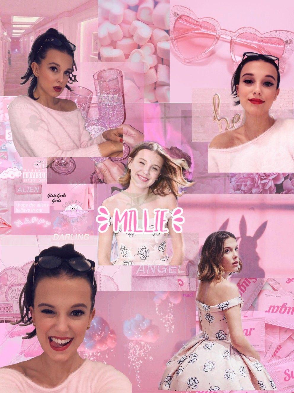 992x1322 Millie Bobby Brown edit pink tumblr. Stranger things aesthetic, Millie bobby brown, Alien girl