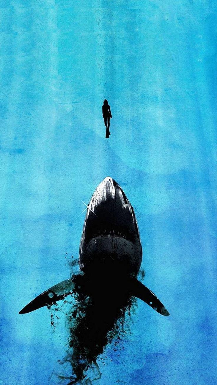 736x1308 iPhone 6 Plus Wallpaper. Shark art, New wallpaper iphone, Artsy wallpaper iphone