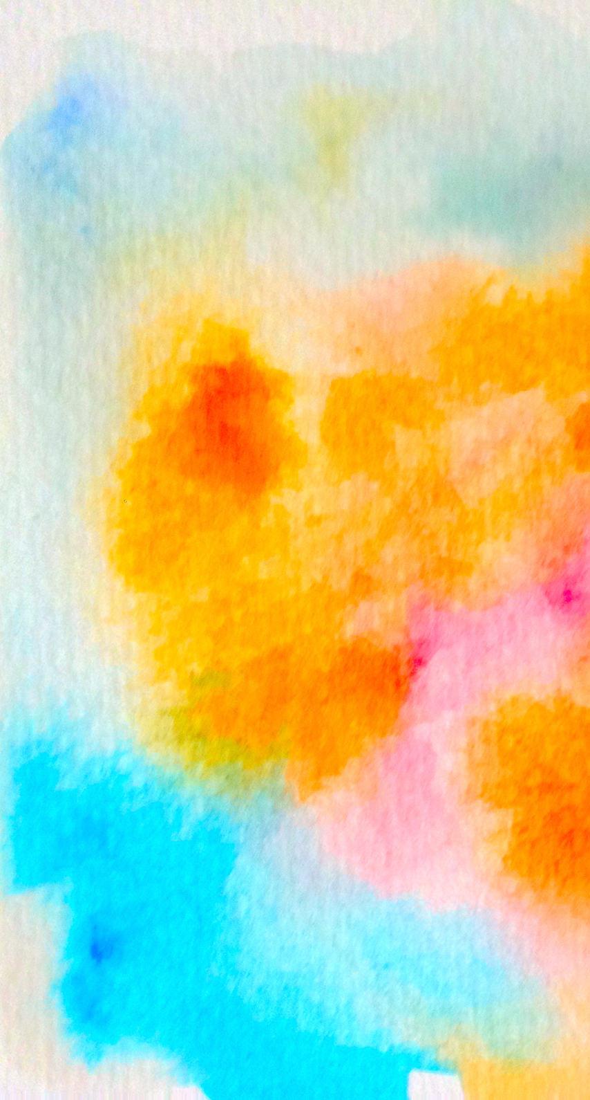 854x1590 Pattern orange light blue. wallpaper.sc iPhone7