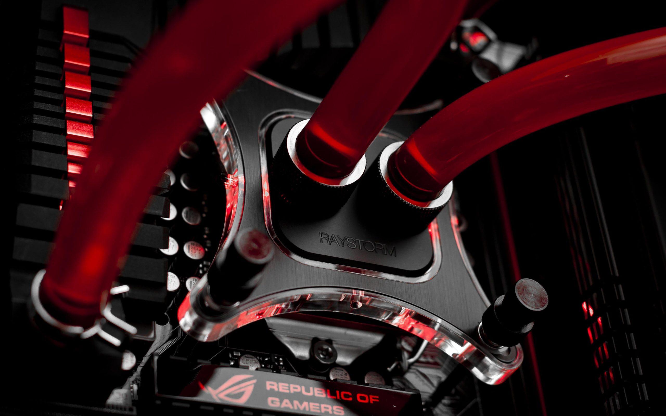 2560x1600 Black and red ASUS ROG hydro CPU cooler, Republic of Gamers, computer wallpaper • Wallpaper For You HD Wallpaper For Desktop & Mobile