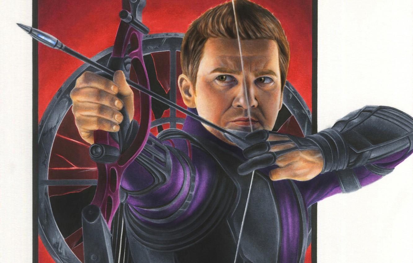 1332x850 Wallpaper art, Archer, Hawkeye, Jeremy Renner, Clint Barton, Avengers: Age of Ultron image for desktop, section фильмы