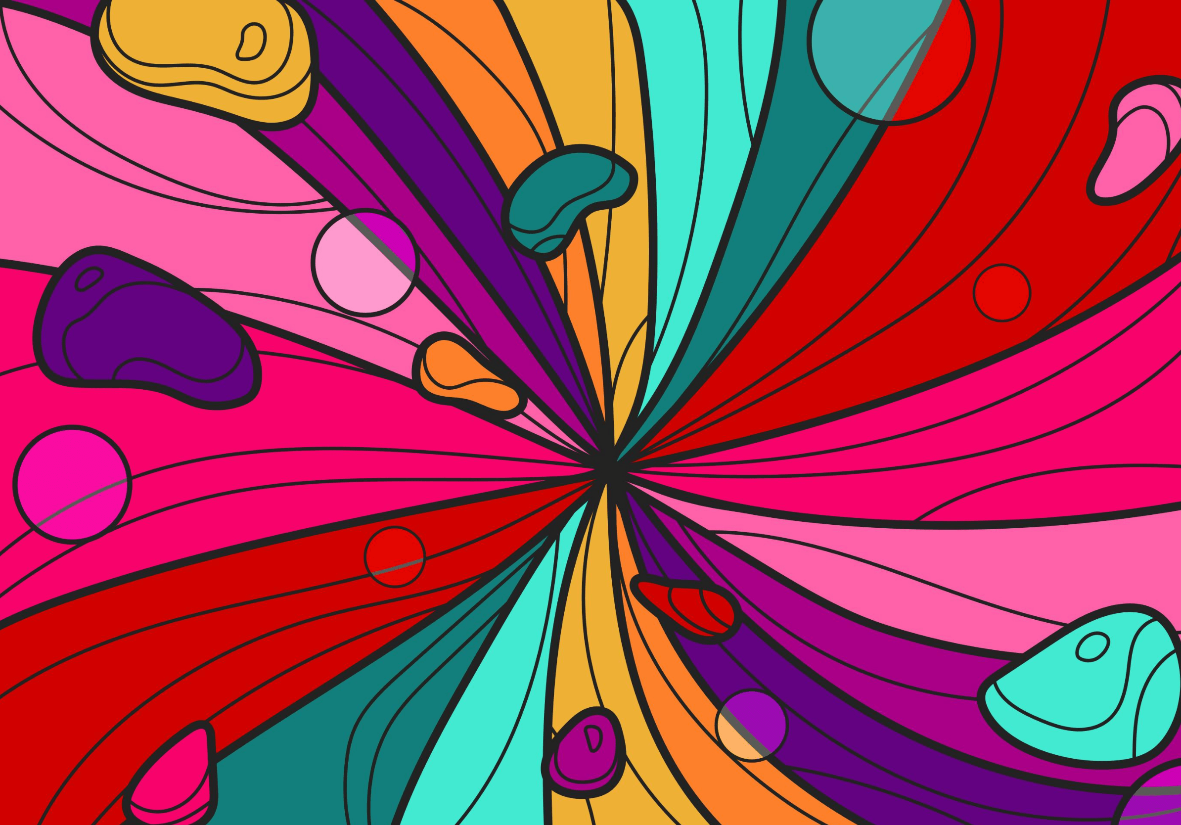 2388x1668 Flat Art Wallpaper for iPhone & iPad