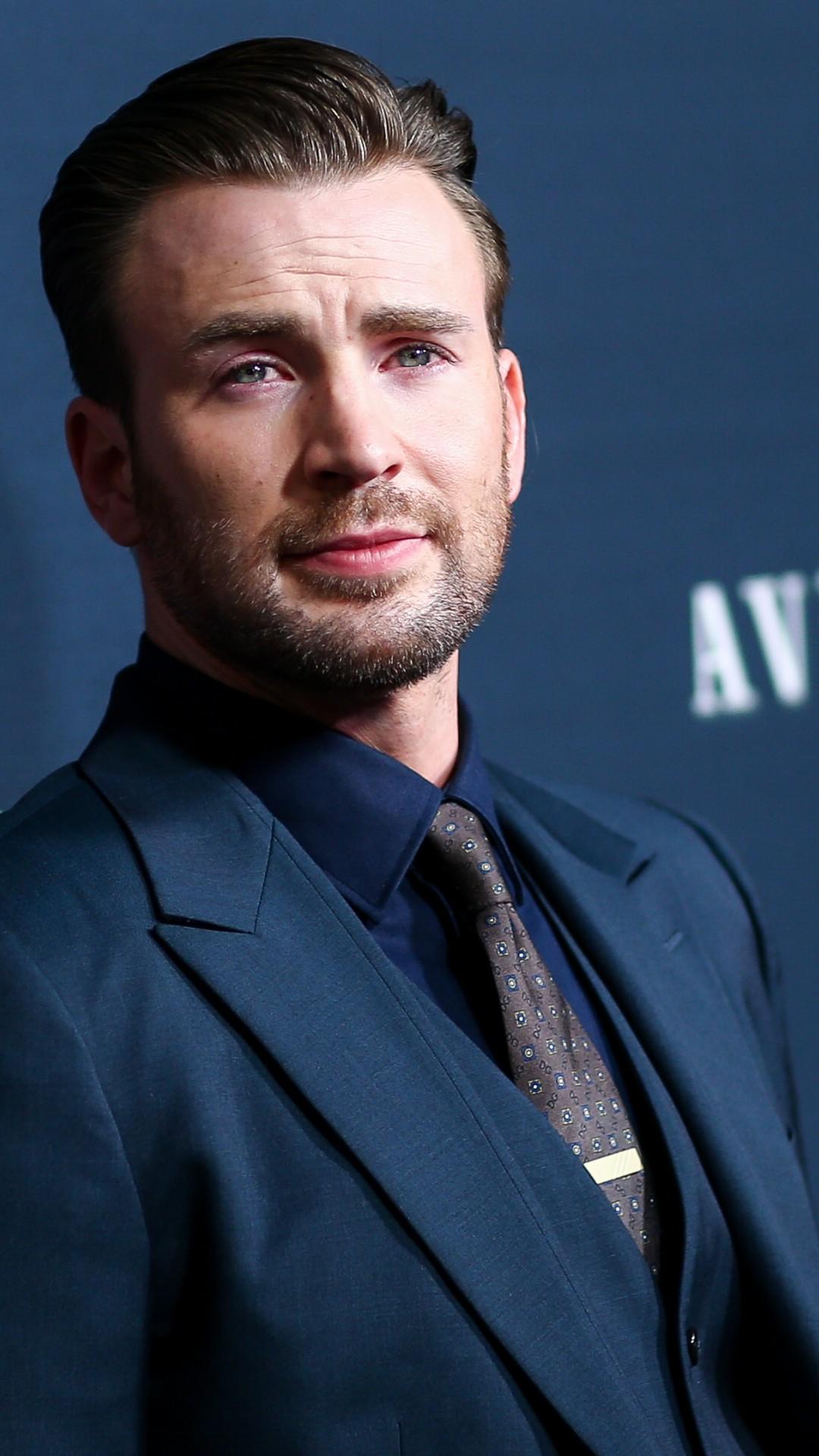 1080x1920 Wallpaper Chris Evans, 4k, photo, Celebrities