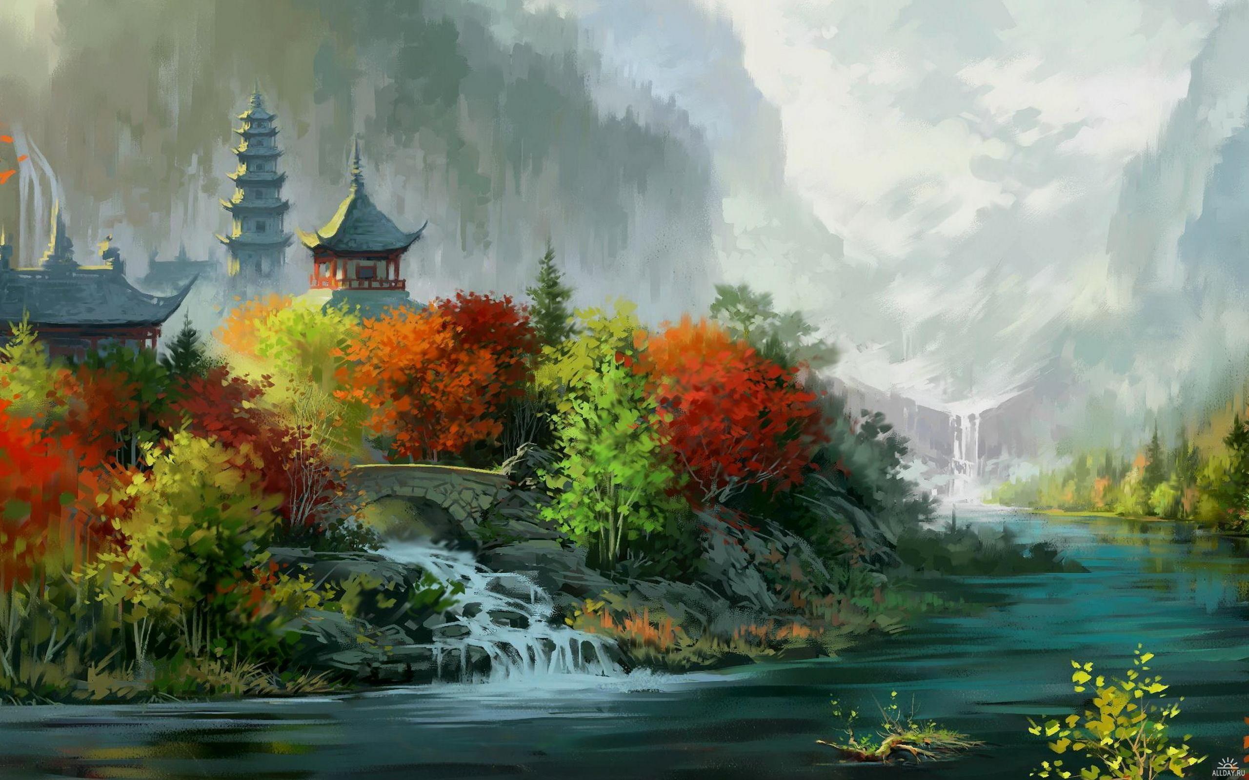 chinese landscape background