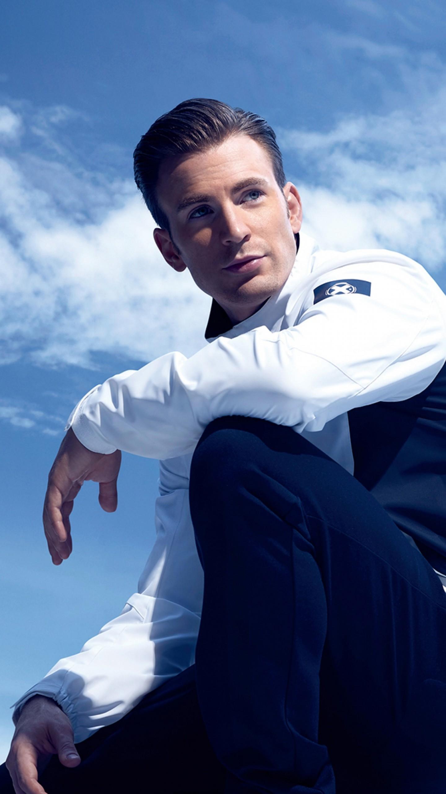 1440x2560 Wallpaper Chris Evans, 4k, photo, Celebrities