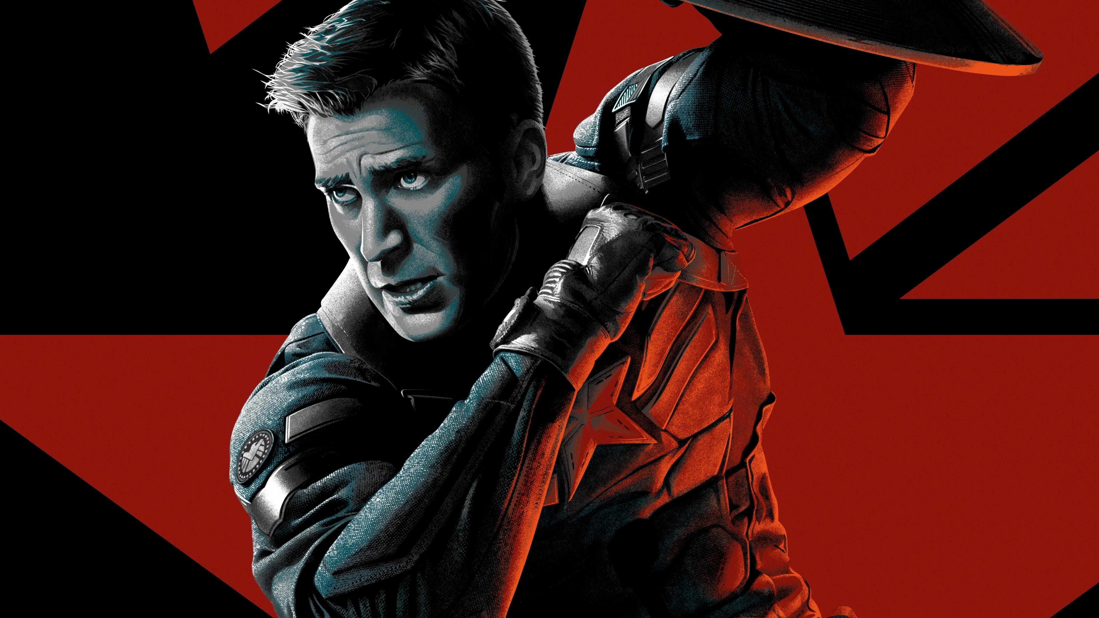 3840x2160 Download 3840x2160 wallpaper captain america, chris evans, marvel comics, superhero, art, 4k, uhd 16: widescreen, 3840x2160 HD image, background, 3921