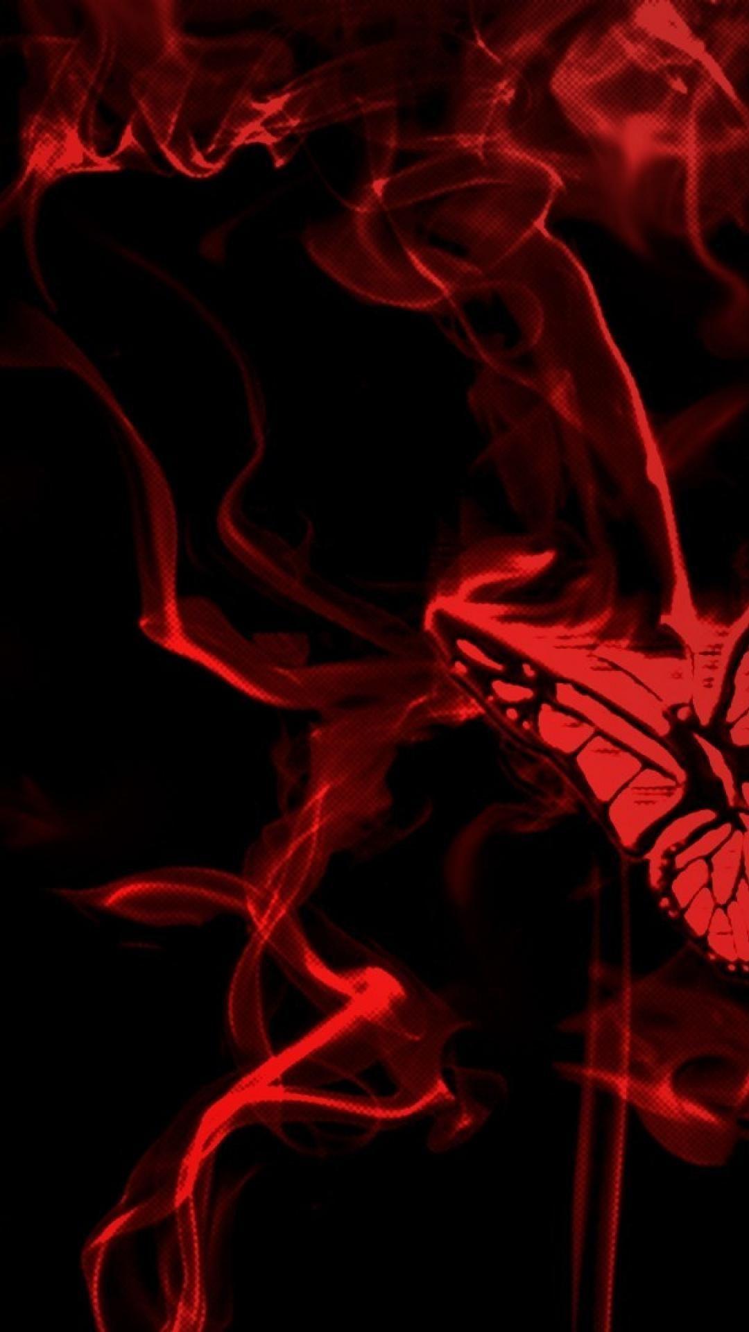 1080x1920 Red and Black Phone Wallpaper