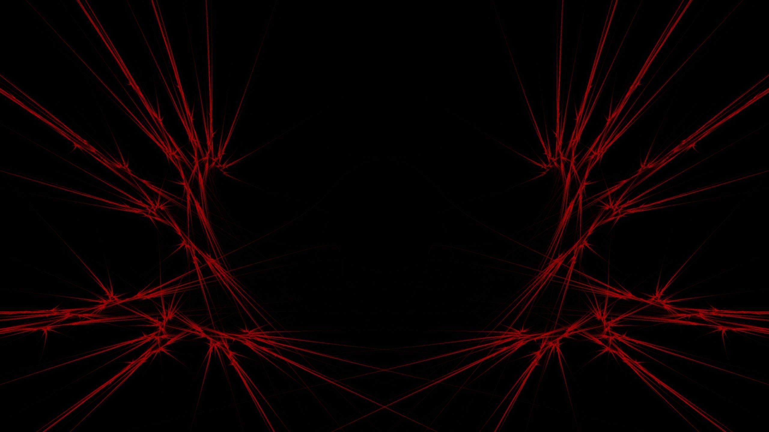 2560x1440 Black And Red Channel Art Wallpaper
