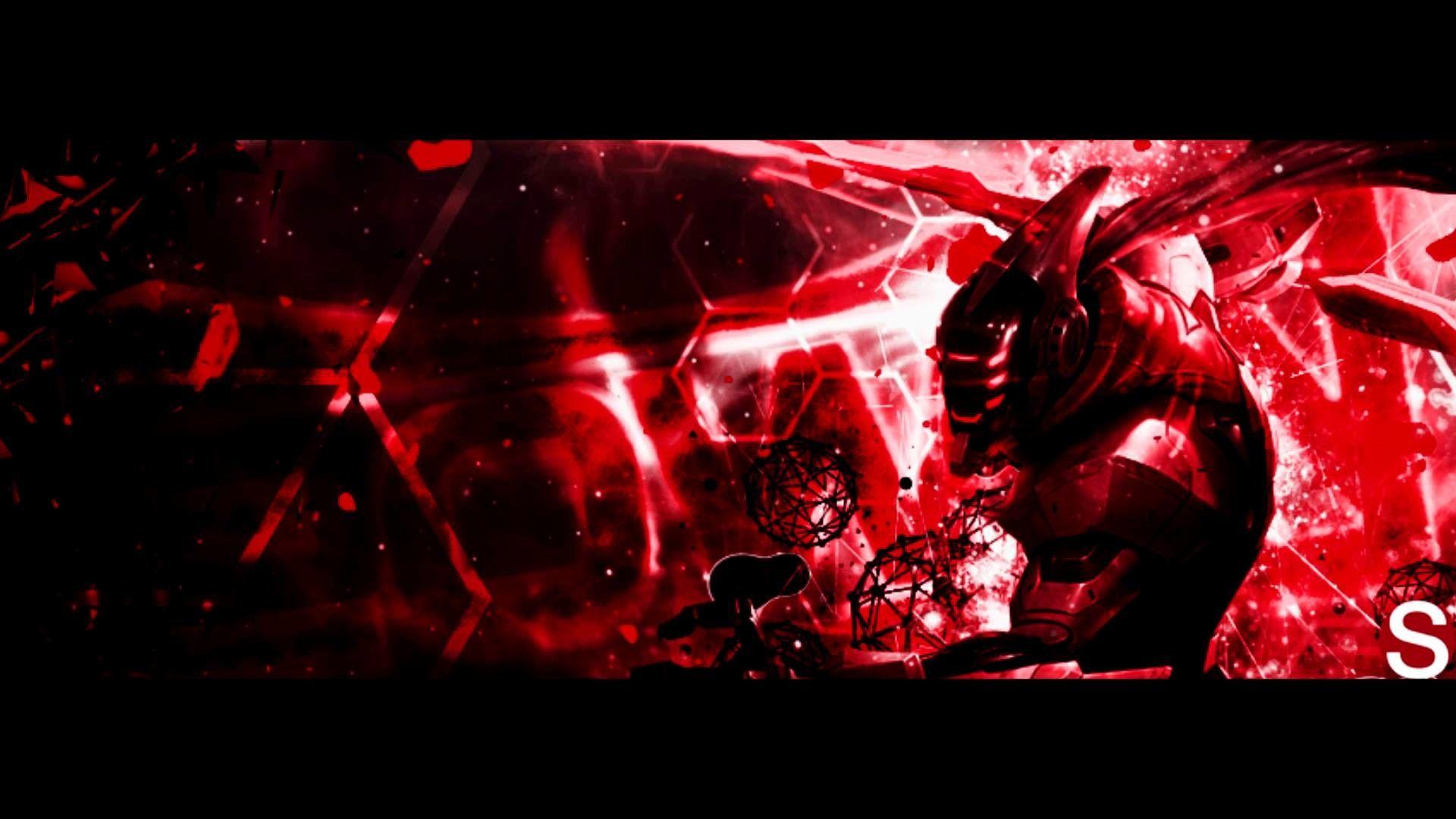 1920x1080 Black And Red Channel Art Wallpaper