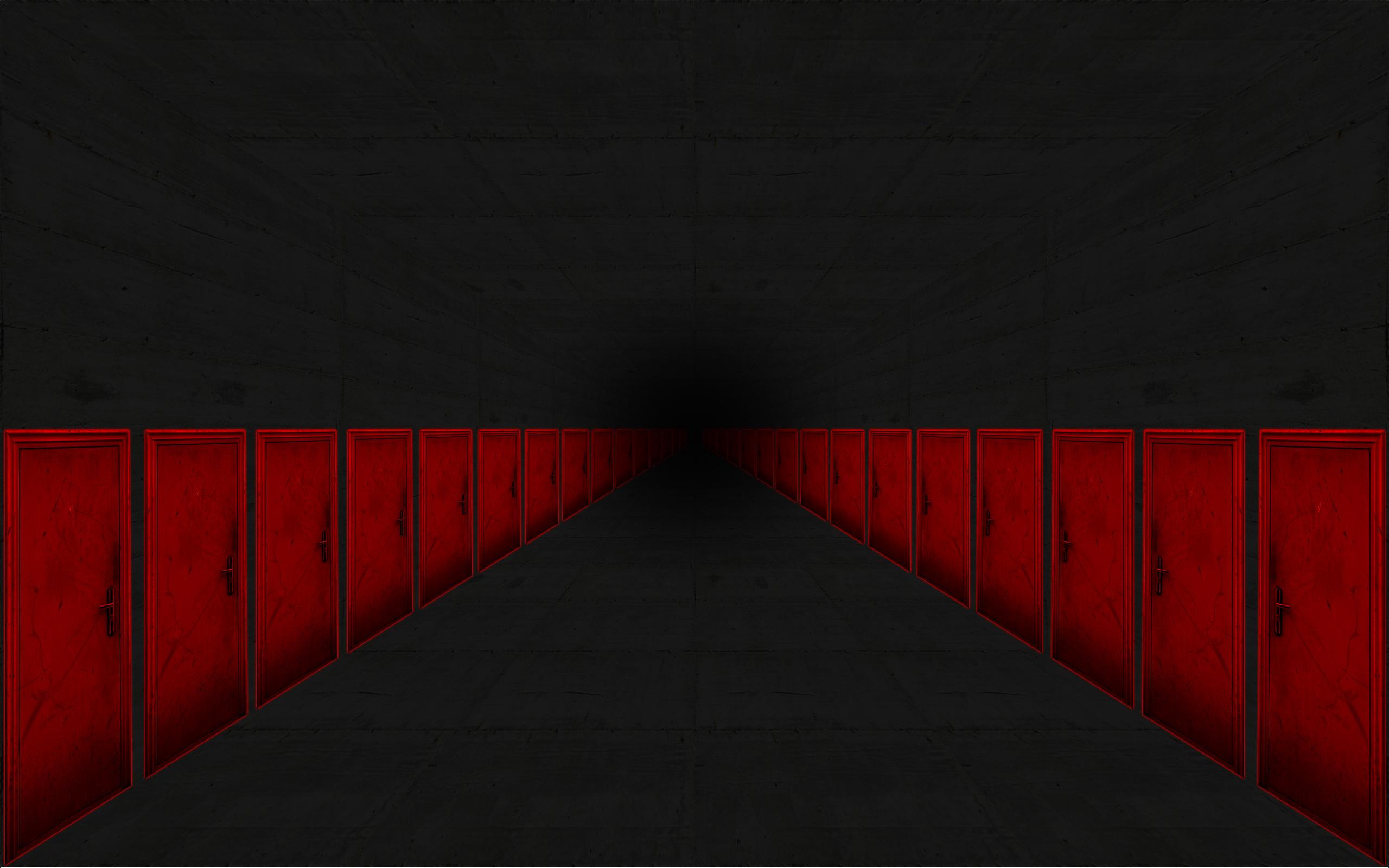 2560x1600 Black And Red Wallpaper HD