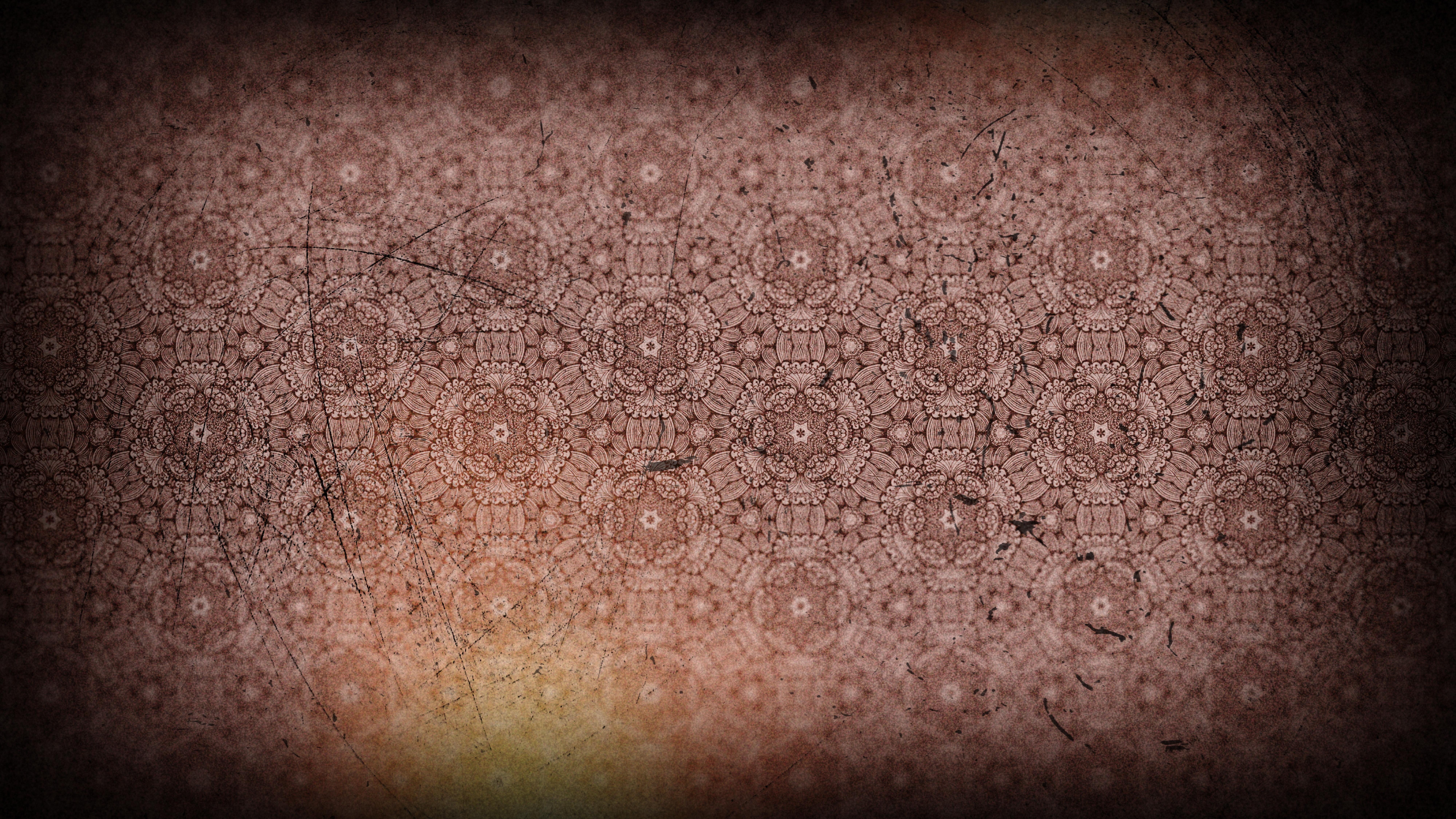 8000x4500 Free Red and Black Vintage Ornamental Seamless Pattern Wallpaper Template