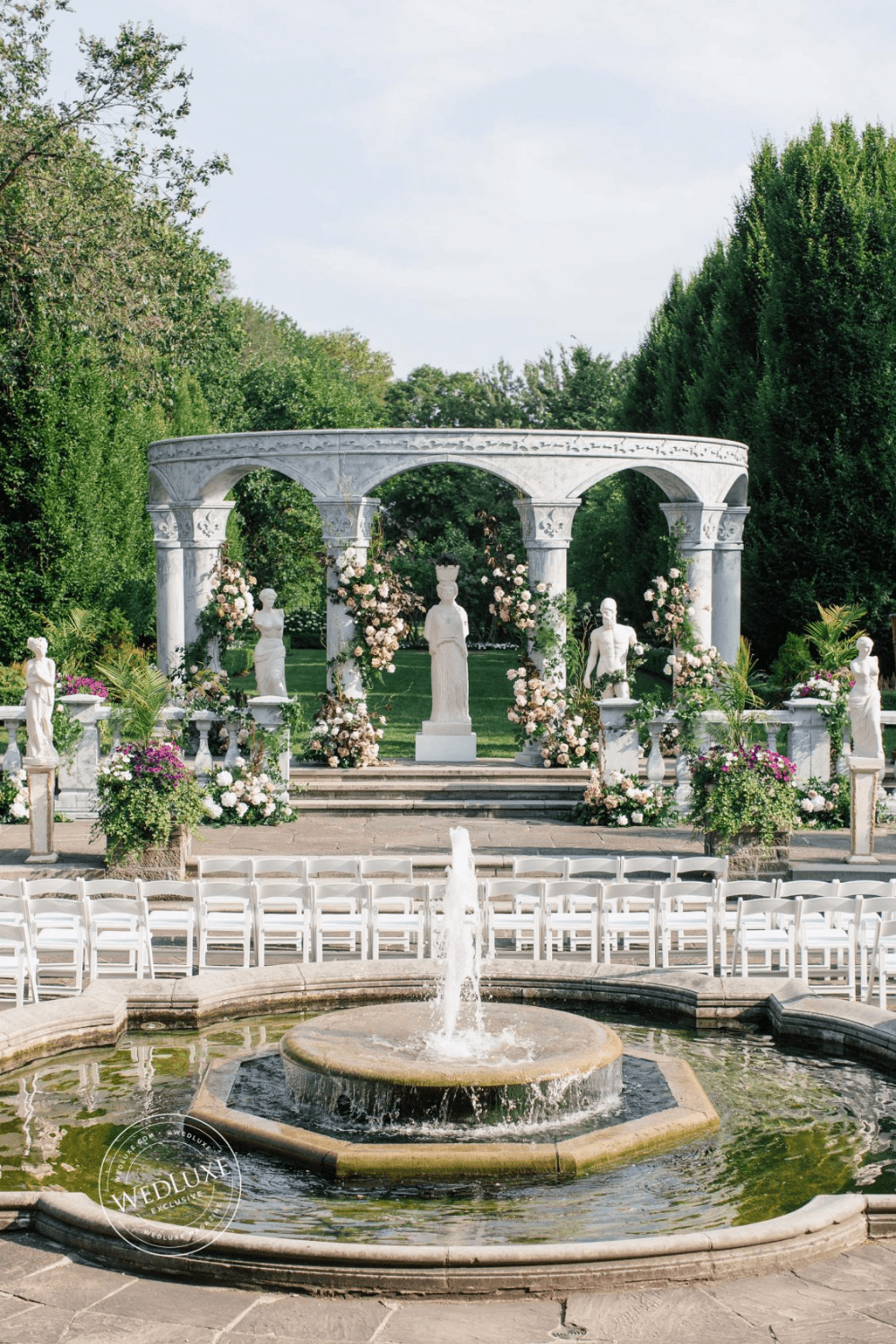 1000x1500 Greek Garden WedLuxe Media. Greek garden, Ancient greek garden, Greek wedding theme