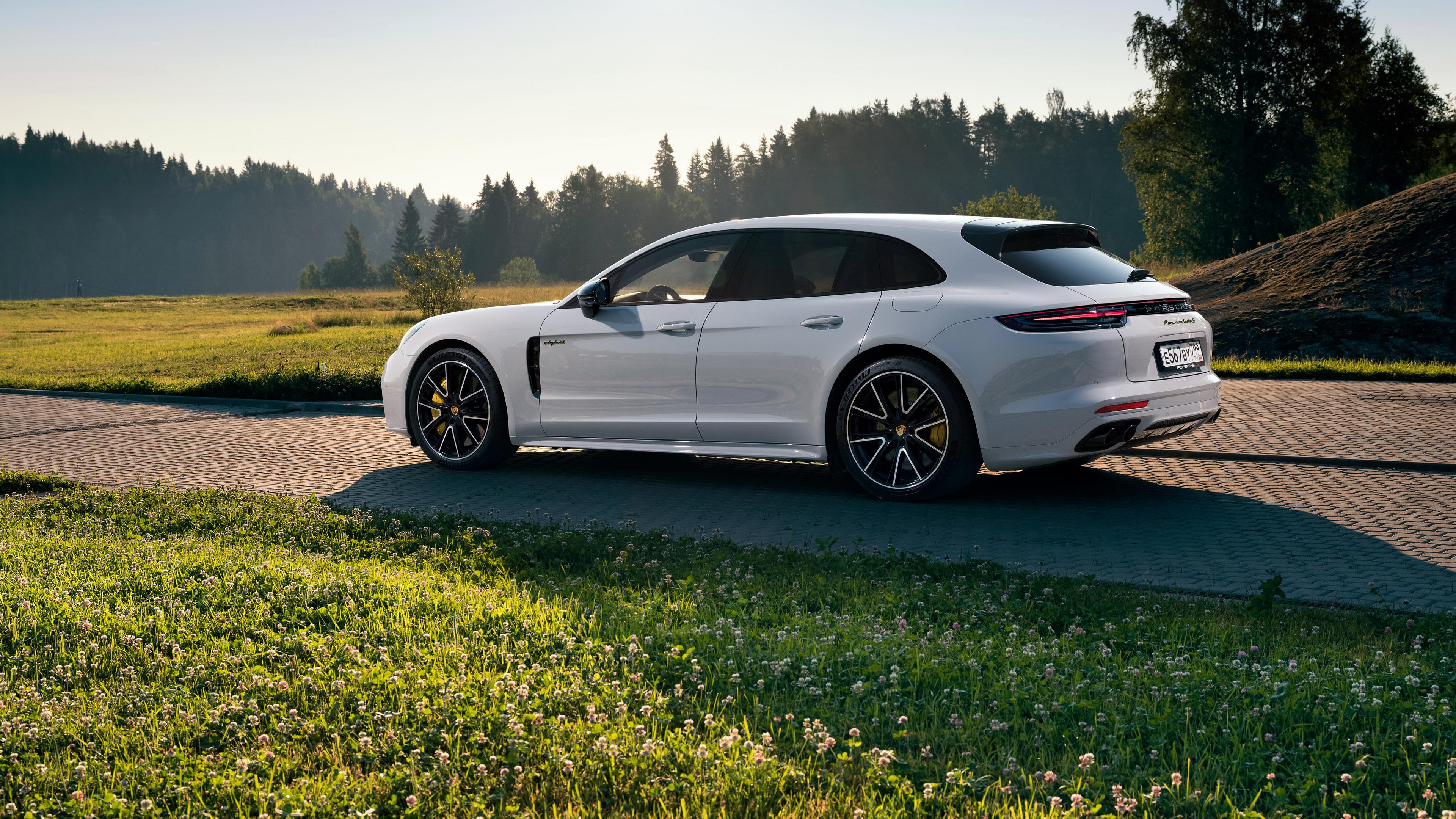 3840x2160 Wallpaper 4k Porsche Panamera Turbo S E Hybrid Sport Turismo Rear Wallpaper