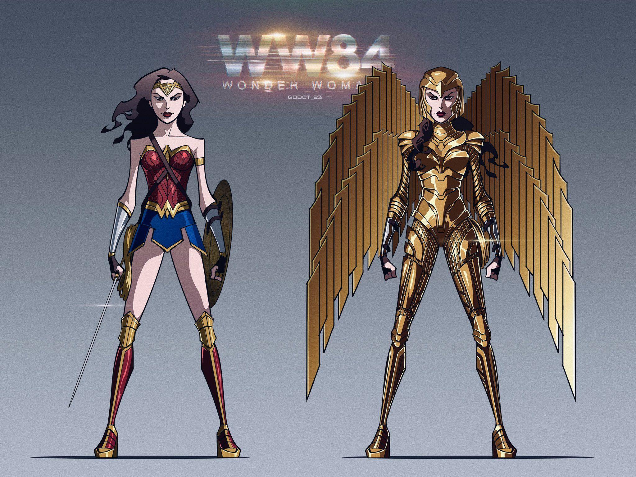 2048x1536 Wonder Woman Eagle Suit Wallpaper