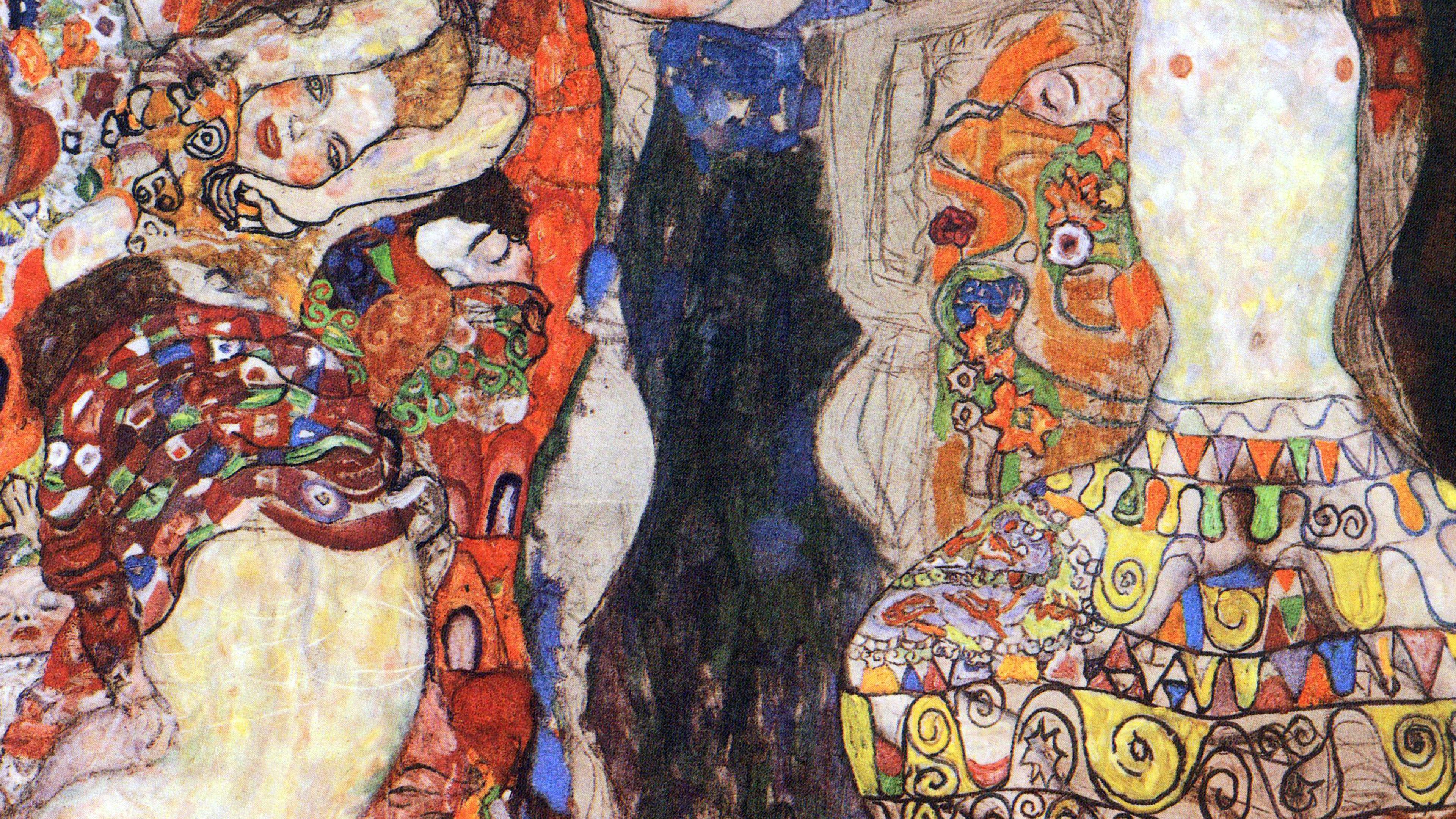 3840x2160 Gustav Klimt Paint Art Classic