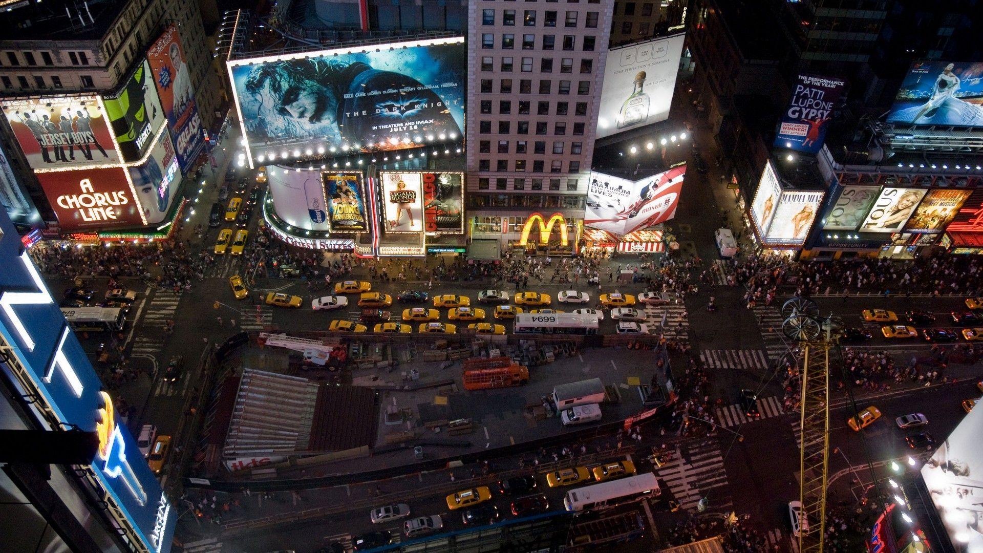 1920x1080 building crowds times square new york city wallpaper and background