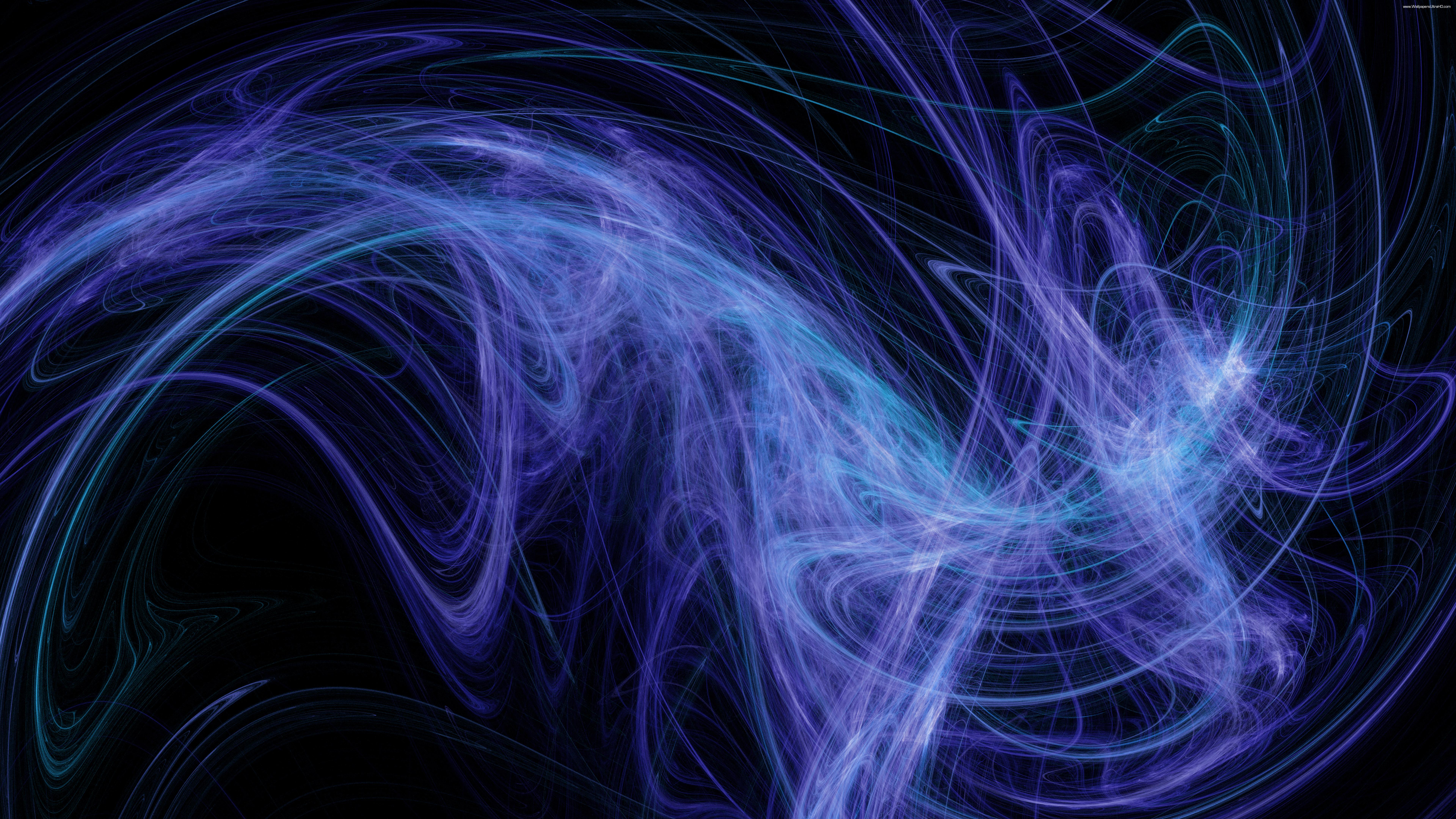 7680x4320 Blue plasma lines ART
