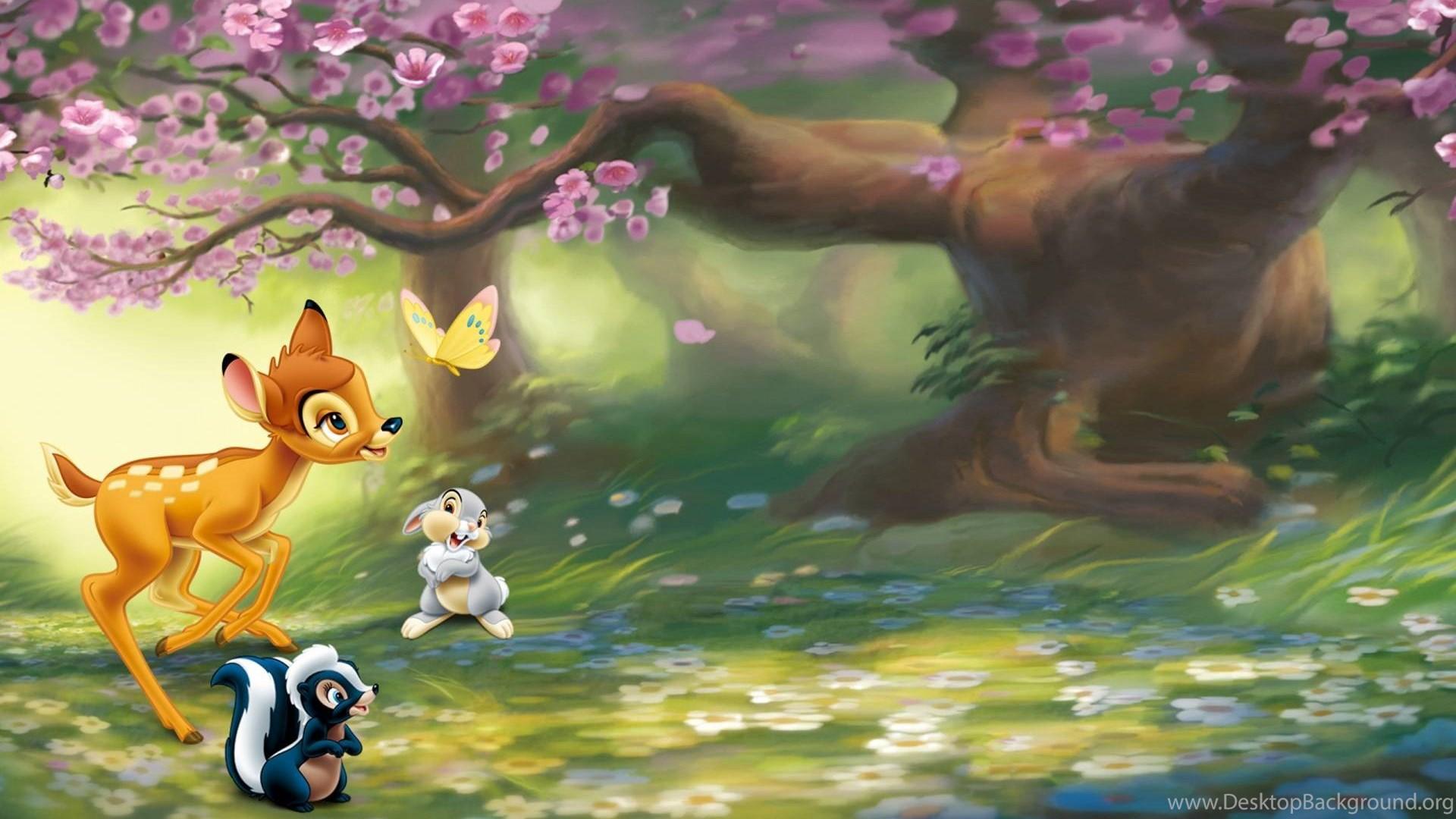 1920x1080 Free Disney Cartoon Cute Bambi Computer Desktop Wallpaper Desktop Background