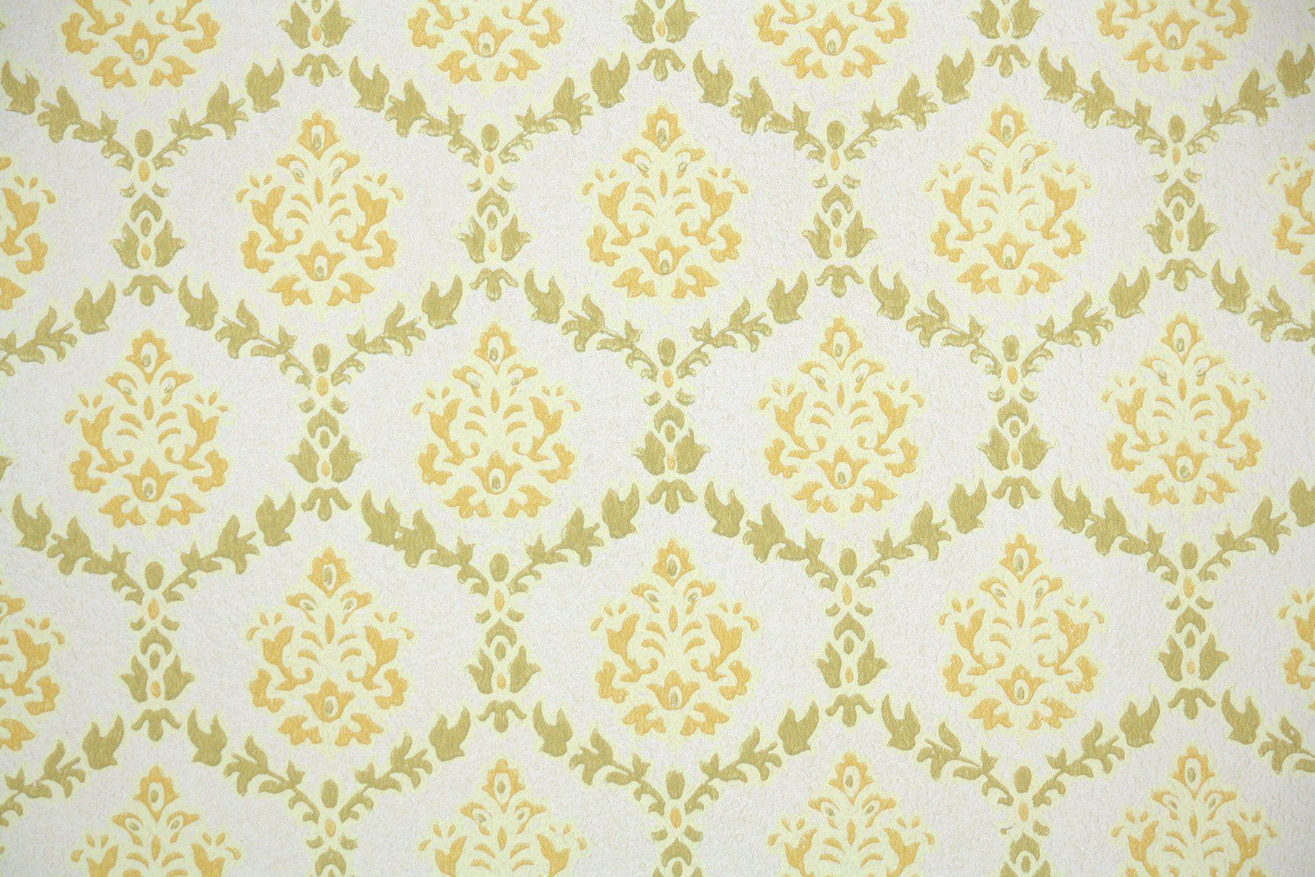 1918x1279 1960s Damask Vintage Wallpaper