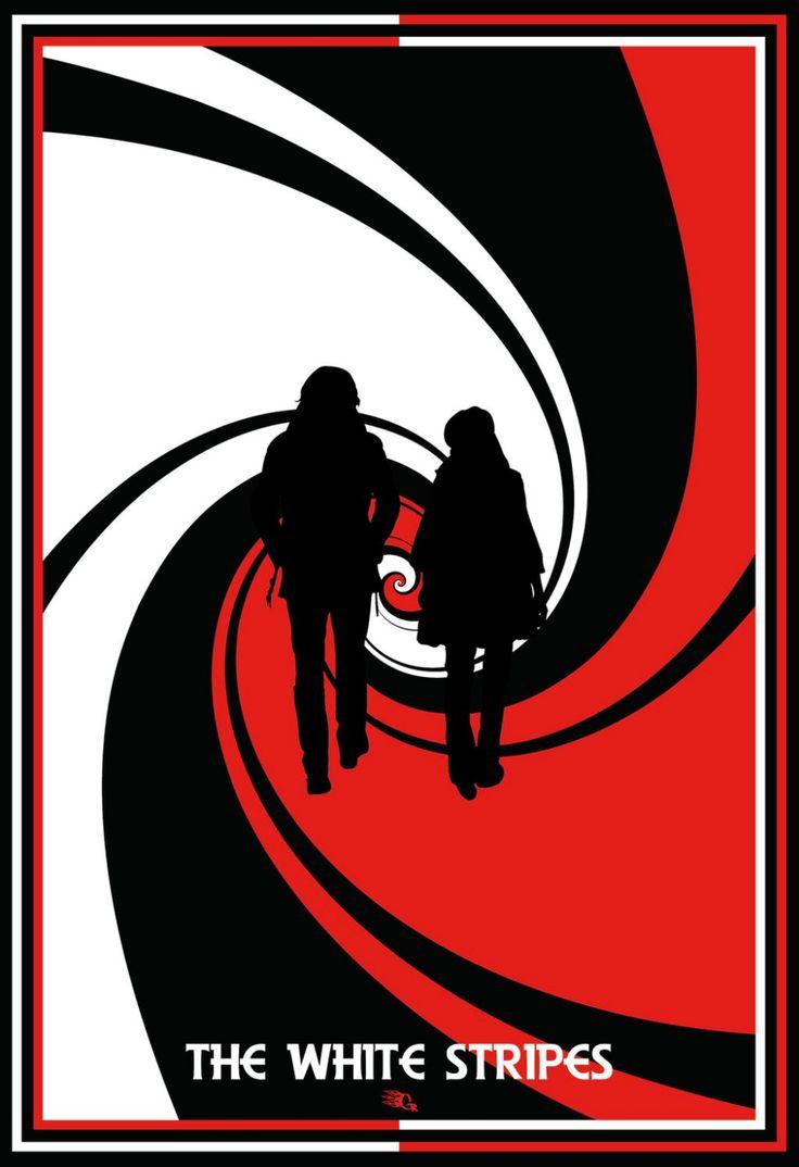 736x1074 The White Stripes Poster by GabeRios on. The white stripes, Band posters, Rock band posters