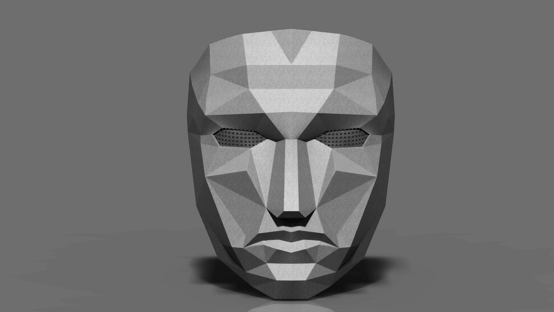 1920x1080 3D Printable Squid Game Mask Front Mask