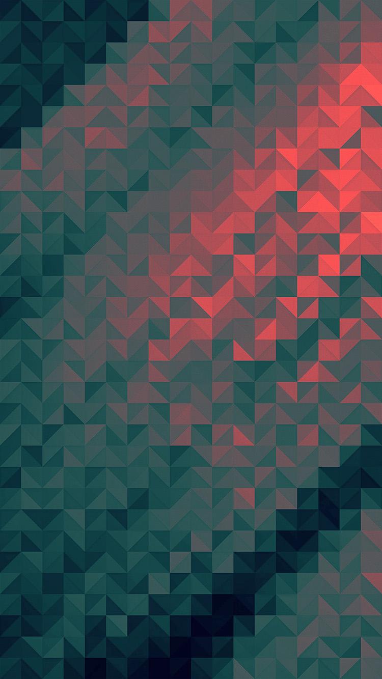 750x1334 iPhone X wallpaper. polygon dark triangle background red pattern