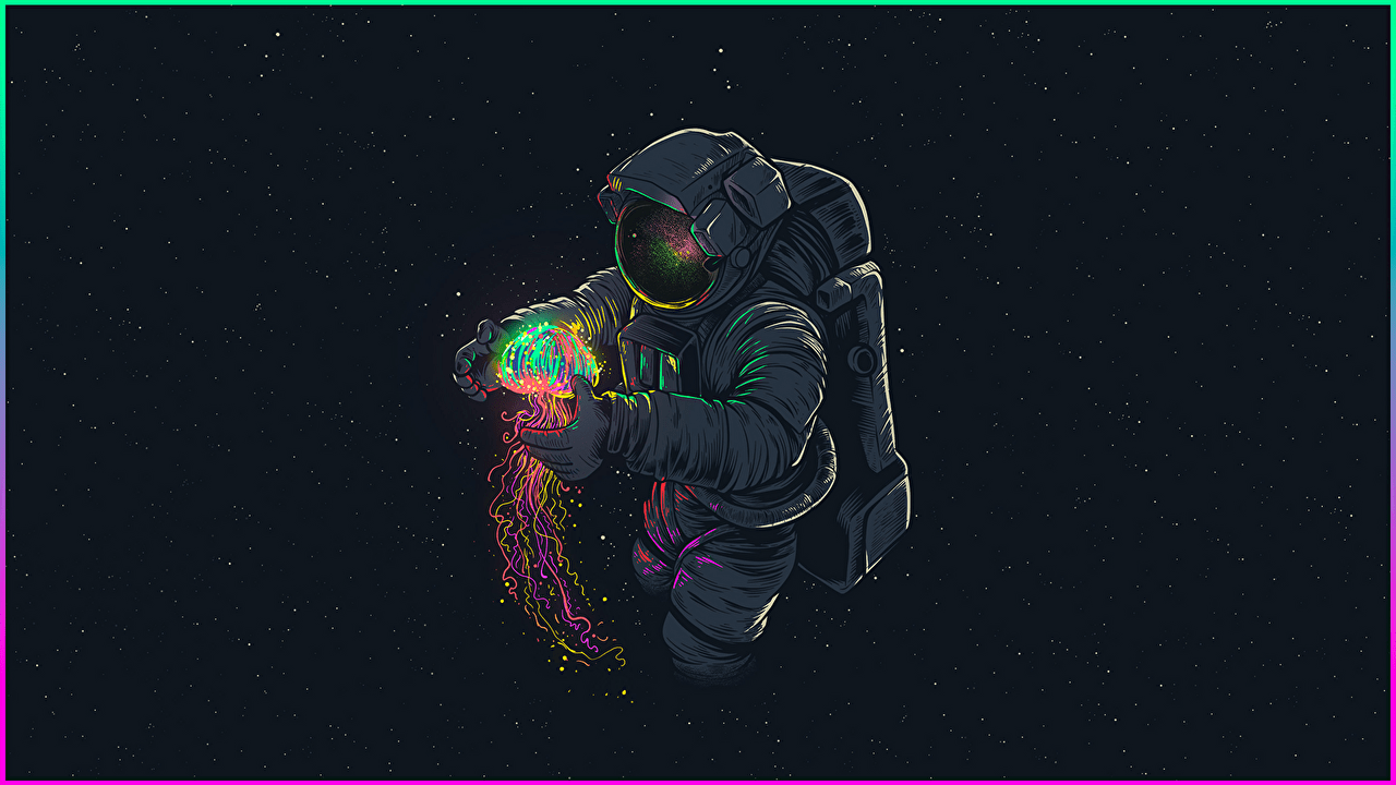 1280x720 Does anyone have a wallpaper like this but has color changing border? [1920x1080]: wallpaper