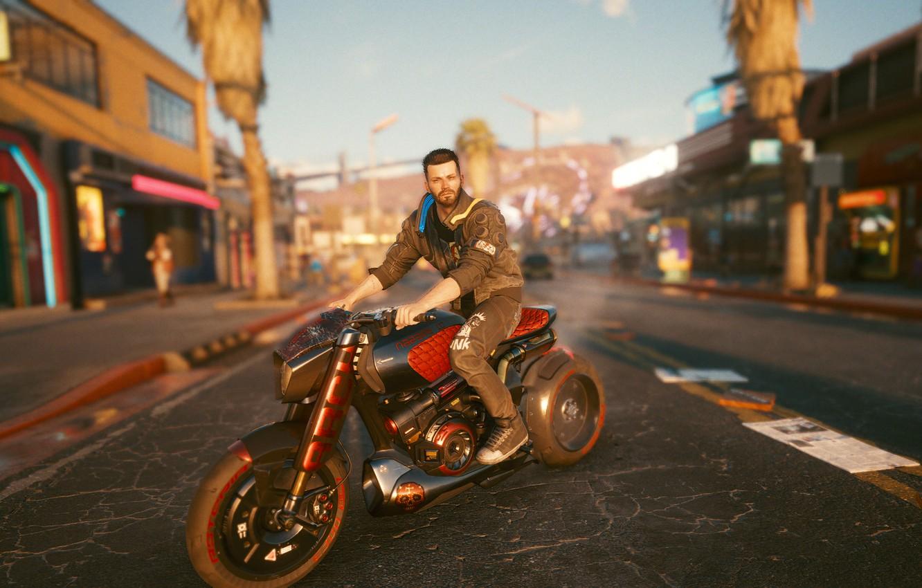 1332x850 Wallpaper Motorcycle, Cyberpunk Cyberpunk image for desktop, section игры