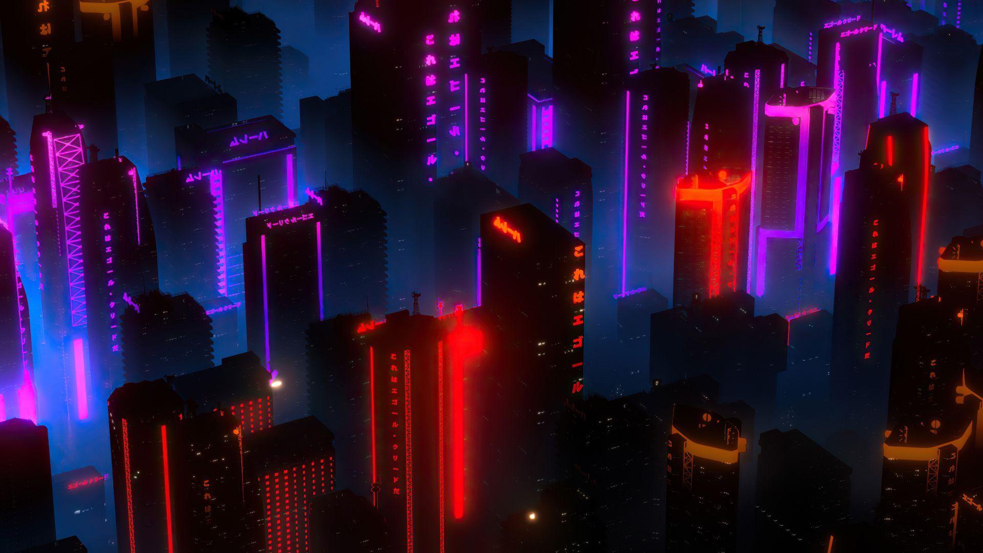 1920x1080 Desktop wallpaper neon lights