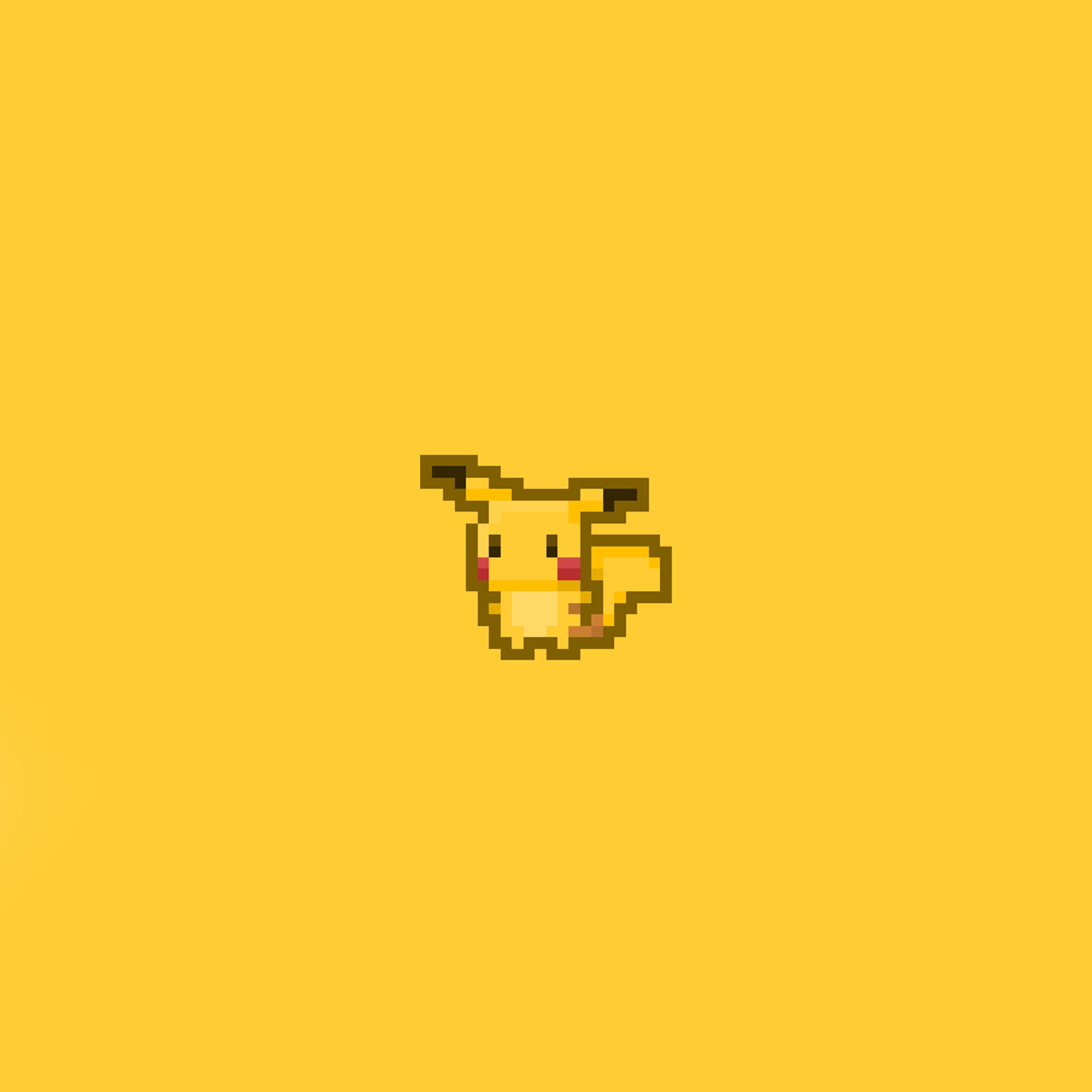 2448x2448 Pikachu game yellow. wallpaper.sc iPad